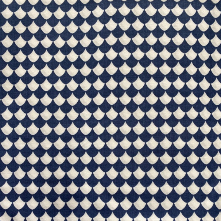 Tecido de Cambraia Azul e Branco