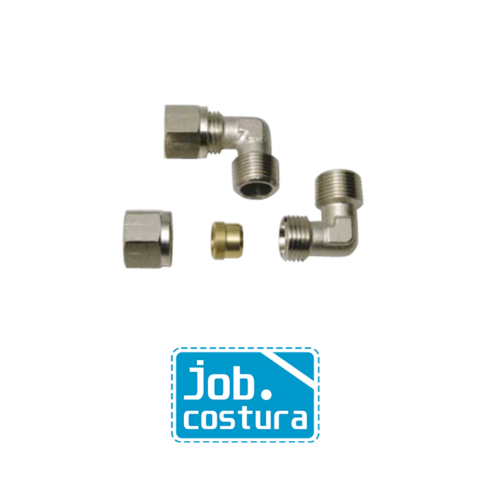 Racord de Joelho para Tubo de Cobre 3/8”